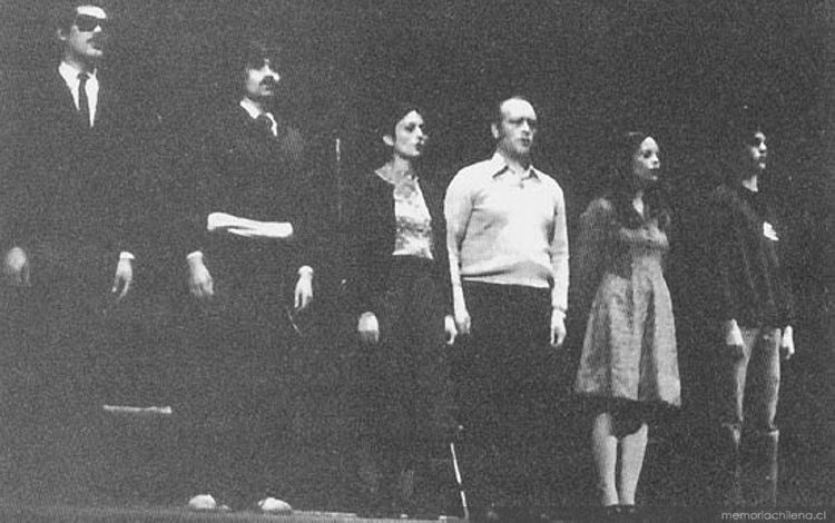 El Grupo Taller 666, durante el II Festival de Teatro Universitario, 1979