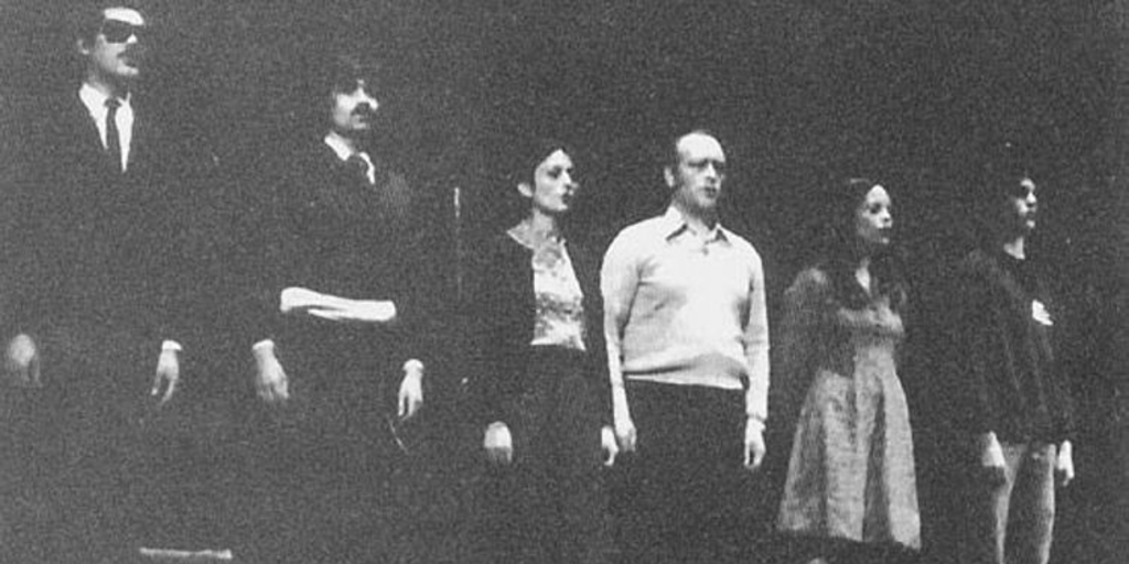 El Grupo Taller 666, durante el II Festival de Teatro Universitario, 1979