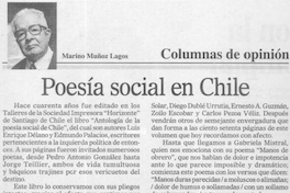 Poesía social en Chile