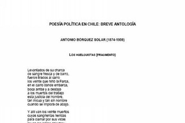 Poesía política en Chile : breve antología