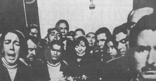 Funeral de Pablo Neruda, en 1973