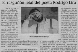 El rasguñón letal del poeta Rodrigo Lira