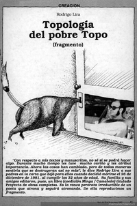 Topología del pobre Topo. Fragmento