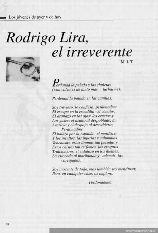 Rodrigo Lira, el irreverente