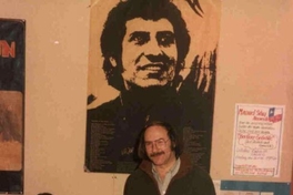 Manuel Silva Acevedo, junto a Antonio Skármeta en Berlín, 1978