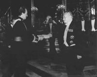 Enrique Campos Menéndez con el rey Juan Carlos de España, 1986