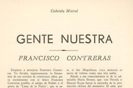 Gente nuestra : Francisco Contreras