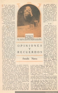 Opiniones y recuerdos : Amado Nervo