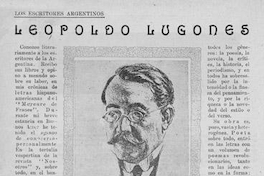 Los escritores argentinos : Leopoldo Lugones