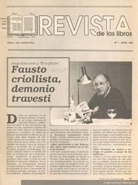 Fausto criollista, demonio travesti : Jorge Edwards y El anfitrión