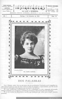Instantáneas de luz y sombra : semanario festivo, literario, artístico y de actualidades : n° 25 : 9 de septiembre de 1900