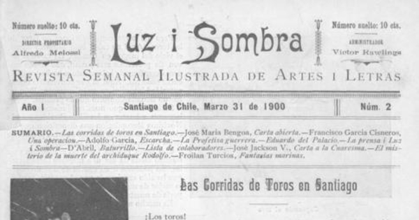 Luz i sombra : n° 2 : 31 de marzo de 1900