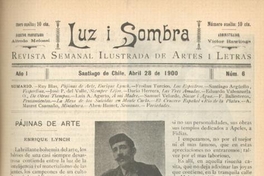 Luz i sombra : n° 6 : 28 de abril de 1900