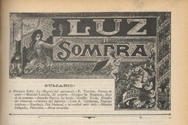 Luz i sombra : n° 10 : 26 de mayo de 1900