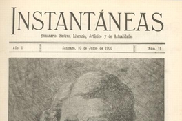 Instantáneas : semanario festivo, literario, artístico y de actualidades : n° 11 : 10 de junio de 1900