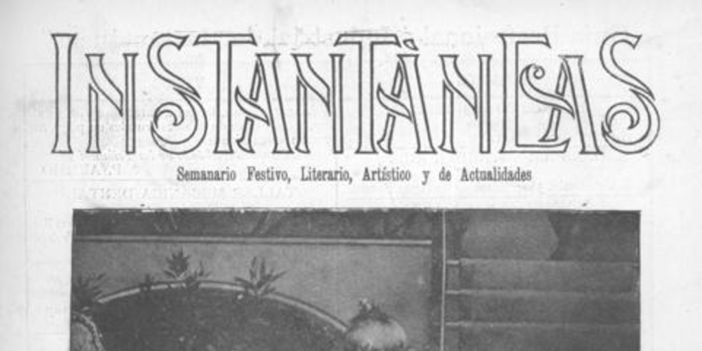 Instantáneas : semanario festivo, literario, artístico y de actualidades : n° 14 : 1 de julio de 1900