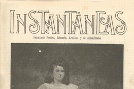 Instantáneas : semanario festivo, literario, artístico y de actualidades : n° 18 : 29 de julio de 1900