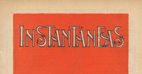 Instantáneas : semanario festivo, literario, artístico y de actualidades : n° 20 : 12 de agosto de 1900