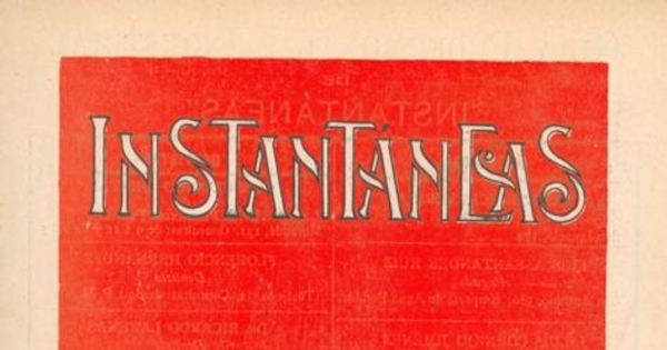 Instantáneas : semanario festivo, literario, artístico y de actualidades : n° 20 : 12 de agosto de 1900