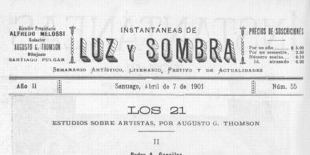 Los 21 : estudios sobre artistas : Pedro A. González