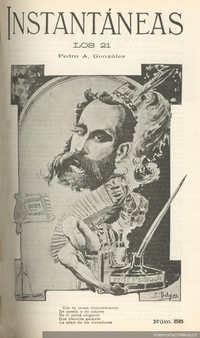 Portada de Instantáneas de luz y sombra. Año 2, número 55, 7 de abril de 1901