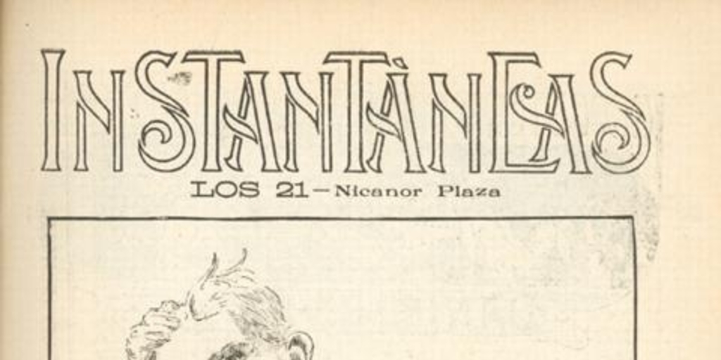 Caricatura de Nicanor Plaza