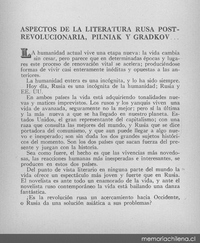 Aspectos de literatura rusa post-revolucionaria : Pilniak y Gradkov