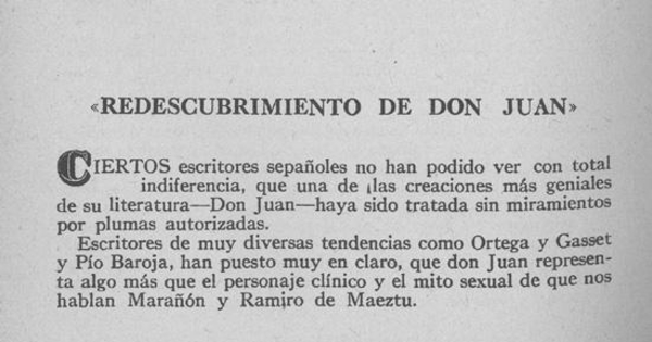 Redescubrimiento de Don Juan