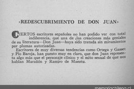 Redescubrimiento de Don Juan