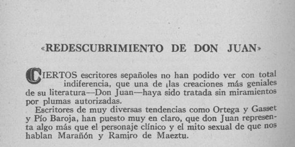 Redescubrimiento de Don Juan