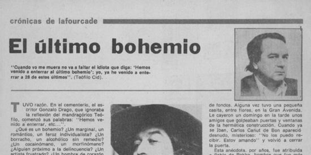 El último bohemio