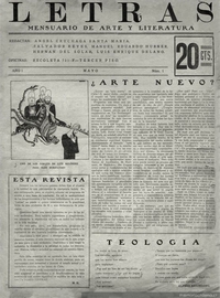 Letras no. 1, mayo de 1928