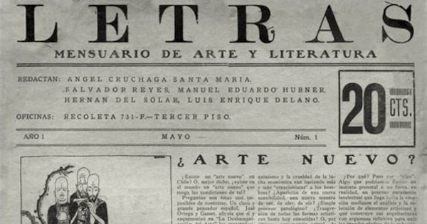 Letras no. 1, mayo de 1928