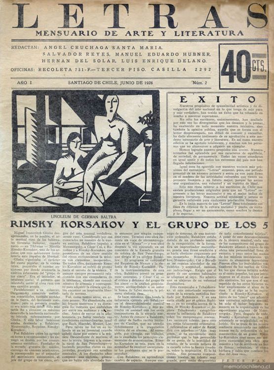 Letras no. 2, junio 1928