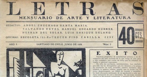 Letras no. 2, junio 1928