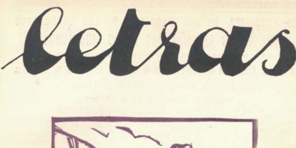 Letras no. 20, mayo de 1930