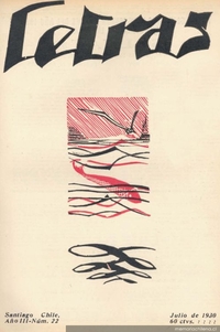 Letras no. 22, julio de 1930
