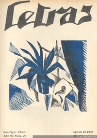 Letras no. 23, agosto de 1930