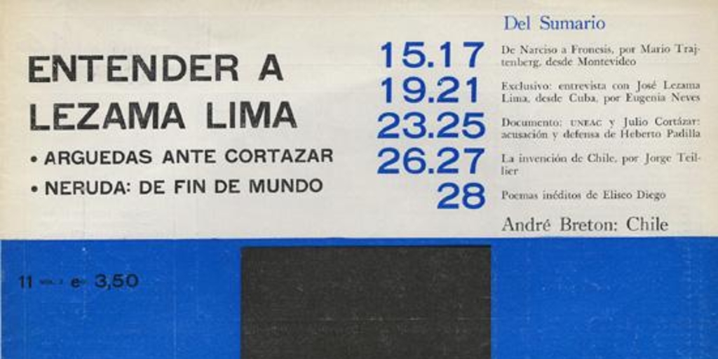 Árbol de Letras : n° 11, octubre de 1968