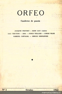 Orfeo : n° 1, octubre de 1963