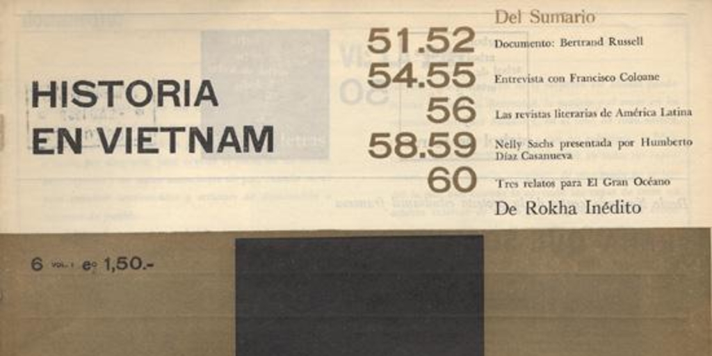 Árbol de Letras : n° 6, mayo de 1968