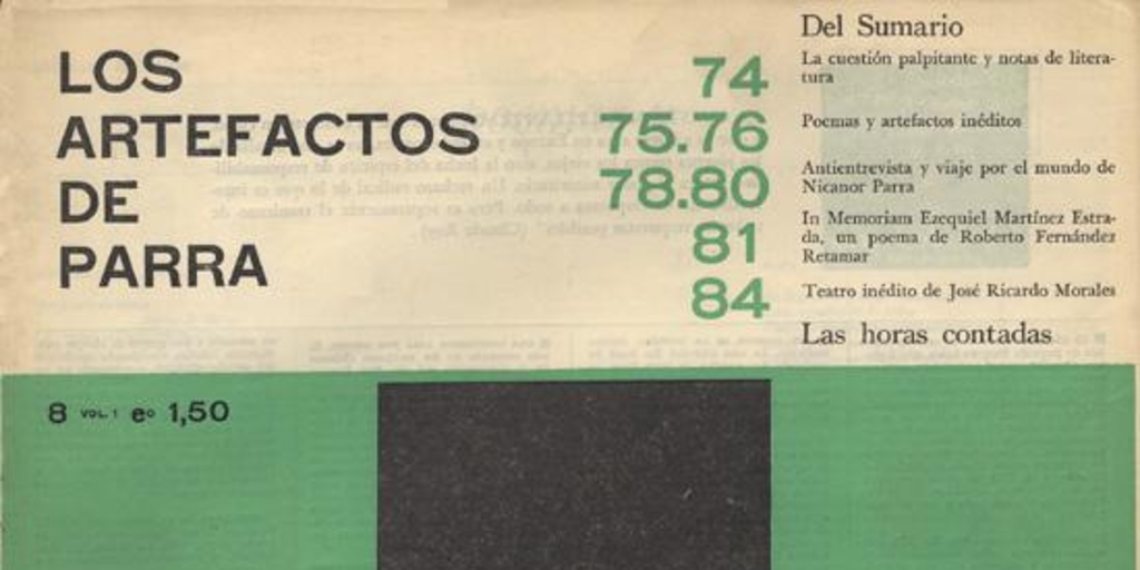 Árbol de Letras : n° 8, julio de 1968