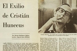 El exilio de Cristián Huneeus