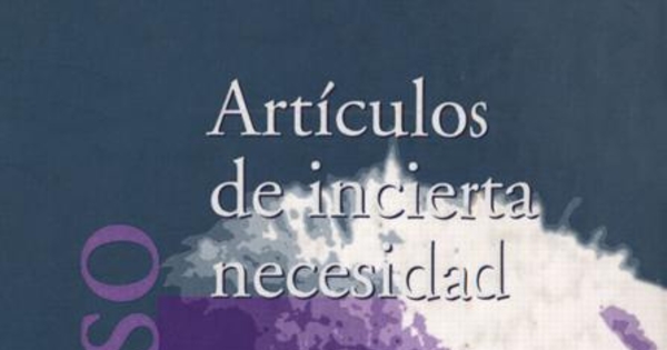 Artículos de incierta necesidad