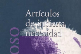 Artículos de incierta necesidad