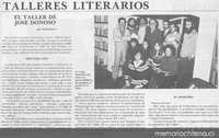 Talleres literarios. El taller de José Donoso