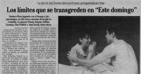 Los límites que se transgreden en "Este domingo"