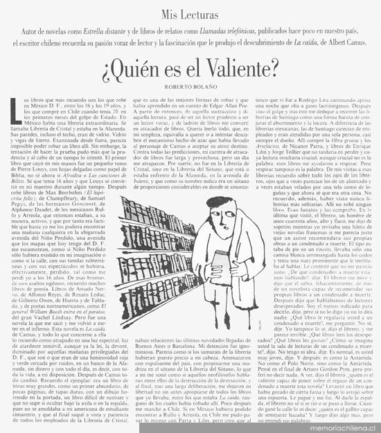 ¿Quién es el valiente?