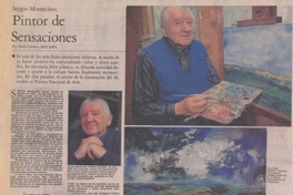 Pintor de sensaciones : Sergio Montecino