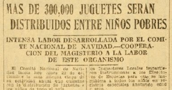 Más de 300.000 juguetes serán distribuidos entre niños pobres